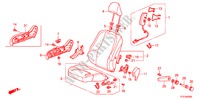 SIEGE AVANT(D.) pour Honda JAZZ HYBRID IMA      TEMP TIRE 5 Portes full automatique 2012