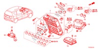 UNITE DE COMMANDE(CABINE)(1)(LH) pour Honda JAZZ HYBRID IMA-H 5 Portes full automatique 2012