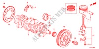 VILEBREQUIN/PISTON pour Honda JAZZ HYBRID IMA      TEMP TIRE 5 Portes full automatique 2012