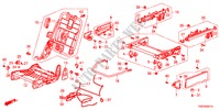 COMPOSANTS SIEGE MILIEU(D.) pour Honda ODYSSEY TOURING 5 Portes 6 vitesses automatique 2011