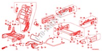 COMPOSANTS SIEGE MILIEU(G.) pour Honda ODYSSEY EXL 5 Portes 5 vitesses automatique 2011