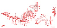 GARDE BOUE AVANT pour Honda ODYSSEY TOURING 5 Portes 6 vitesses automatique 2011