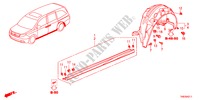 GARNITURE DE LONGRINE LATERALE pour Honda ODYSSEY EXL 5 Portes 5 vitesses automatique 2011