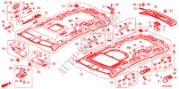 GARNITURE DE PLAFOND pour Honda ODYSSEY LX 5 Portes 5 vitesses automatique 2011