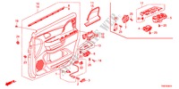 GARNITURE DE PORTE AVANT pour Honda ODYSSEY LX 5 Portes 5 vitesses automatique 2011