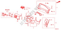 GARNITURE D'INSTRUMENT(COTE DE CONDUCTEUR) pour Honda ODYSSEY LX 5 Portes 5 vitesses automatique 2011