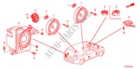 HAUT PARLEUR pour Honda ODYSSEY LX 5 Portes 5 vitesses automatique 2011