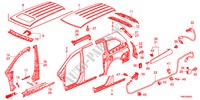 PANNEAUX EXTERIEURS/PANNEAU DE TOIT pour Honda ODYSSEY EXL 5 Portes 5 vitesses automatique 2011