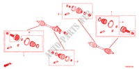 PIECES COURTES ARBRE DE  TRANSMISSION AV. pour Honda ODYSSEY EXL 5 Portes 5 vitesses automatique 2011