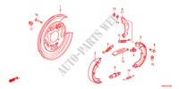 SEMELLE DE FREIN pour Honda ODYSSEY LX 5 Portes 5 vitesses automatique 2011