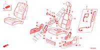 SIEGE AVANT(G.) pour Honda ODYSSEY TOURING 5 Portes 6 vitesses automatique 2011