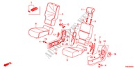 SIEGE CENTRAL(CENTRE) pour Honda ODYSSEY LX 5 Portes 5 vitesses automatique 2011