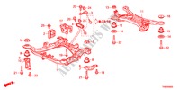 SOUS CHASSIS AVANT/CORPS ARRIERE pour Honda ODYSSEY TOURING 5 Portes 6 vitesses automatique 2011
