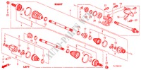 ARBRE PRIMAIRE AVANT/DEMI ARBRE(2.4L) pour Honda ACCORD 2.4 EX 4 Portes 5 vitesses automatique 2009