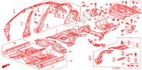 PLANCHER/PANNEAUX INTERIEURS pour Honda ACCORD 2.0 ES 4 Portes 5 vitesses automatique 2009