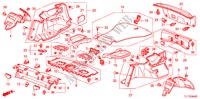 PLATEAU ARRIERE/GARNITURE LATERALE pour Honda ACCORD 2.0 ES 4 Portes 5 vitesses automatique 2009