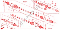 ARBRE PRIMAIRE AVANT/DEMI ARBRE(2.0L) pour Honda ACCORD 2.0 S 4 Portes 6 vitesses manuelles 2010