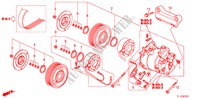 CLIMATISEUR(COMPRESSEUR)(2.4L) pour Honda ACCORD 2.4 EXECUTIVE 4 Portes 5 vitesses automatique 2011