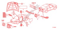 EMBLEMES/ETIQUETTES DE PRECAUTIONS pour Honda ACCORD 2.0 S 4 Portes 6 vitesses manuelles 2010