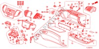 GARNITURE D'INSTRUMENT(COTE DE PASSAGER)(LH) pour Honda ACCORD 2.2 TYPE S-H 4 Portes 6 vitesses manuelles 2011