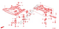 SOUS CHASSIS AVANT/CORPS ARRIERE(DIESEL) pour Honda ACCORD 2.2 ELEGANCE 4 Portes 6 vitesses manuelles 2011