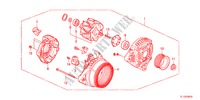 ALTERNATEUR(DENSO)(2.0L) pour Honda ACCORD 2.0 EXECUTIVE 4 Portes 6 vitesses manuelles 2012