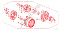 ALTERNATEUR(DENSO)(2.4L) pour Honda ACCORD 2.4 EXECUTIVE 4 Portes 5 vitesses automatique 2012