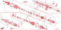 ARBRE PRIMAIRE AVANT/DEMI ARBRE(2.0L) pour Honda ACCORD 2.0 ELEGANCE 4 Portes 6 vitesses manuelles 2012