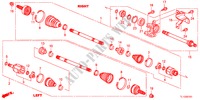 ARBRE PRIMAIRE AVANT/DEMI ARBRE(2.4L) pour Honda ACCORD 2.4 S 4 Portes 5 vitesses automatique 2012