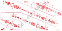 ARBRE PRIMAIRE AVANT/DEMI ARBRE(DIESEL) pour Honda ACCORD 2.2 S 4 Portes 6 vitesses manuelles 2012