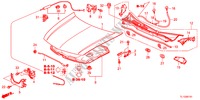 CAPOT MOTEUR(RH) pour Honda ACCORD 2.0 ES 4 Portes 5 vitesses automatique 2012