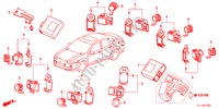 CAPTEUR DE STATIONNEMENT pour Honda ACCORD 2.4 TYPE S 4 Portes 5 vitesses automatique 2012