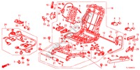COMP. DE SIEGE AV.(G.)(SIEGE ENTIEREMENT MOTORISE)(2) pour Honda ACCORD 2.4 EXECUTIVE 4 Portes 6 vitesses manuelles 2012