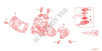 COMPOSANTS DE CYLINDRE DE CLE pour Honda ACCORD 2.2 EXECUTIVE 4 Portes 5 vitesses automatique 2012