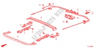 COULISSANTS DE TOIT pour Honda ACCORD 2.4 EXECUTIVE 4 Portes 6 vitesses manuelles 2012