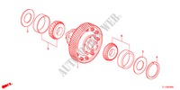 DIFFERENTIEL(DIESEL) pour Honda ACCORD 2.2 EX 4 Portes 6 vitesses manuelles 2012