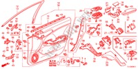 GARNITURE DE PORTE AVANT(RH) pour Honda ACCORD 2.4 S 4 Portes 6 vitesses manuelles 2012