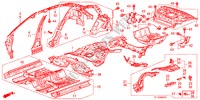 PLANCHER/PANNEAUX INTERIEURS pour Honda ACCORD 2.2 S 4 Portes 6 vitesses manuelles 2012