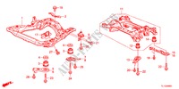 SOUS CHASSIS AVANT/CORPS ARRIERE(DIESEL) pour Honda ACCORD 2.2 S 4 Portes 6 vitesses manuelles 2012