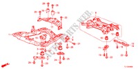 SOUS CHASSIS AVANT/CORPS ARRIERE pour Honda ACCORD 2.4 EXECUTIVE 4 Portes 6 vitesses manuelles 2012