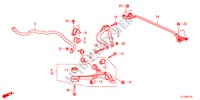 STABILISATEUR AVANT/BRAS INFERIEUR AVANT pour Honda ACCORD 2.4 EXECUTIVE 4 Portes 6 vitesses manuelles 2012
