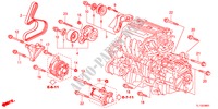 SUPPORT DE MOTEUR(2.4L) pour Honda ACCORD 2.4 EXECUTIVE 4 Portes 5 vitesses automatique 2012