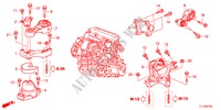 SUPPORTS DE MOTEUR(DIESEL)(MT) pour Honda ACCORD 2.2 EXECUTIVE 4 Portes 6 vitesses manuelles 2012