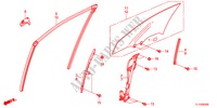 VITRE PORTE AVANT/REGULATEUR pour Honda ACCORD 2.4 EXECUTIVE 4 Portes 6 vitesses manuelles 2012