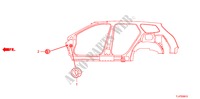 ANNEAU(LATERAL) pour Honda ACCORD TOURER 2.4 TYPE S 5 Portes 5 vitesses automatique 2009