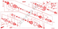 ARBRE PRIMAIRE AVANT/DEMI ARBRE(2.4L) pour Honda ACCORD TOURER 2.4 EXECUTIVE 5 Portes 6 vitesses manuelles 2009