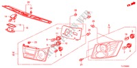 FEU ARRIERE/FEU D'IMMATRICULATION pour Honda ACCORD TOURER 2.4 EXECUTIVE 5 Portes 5 vitesses automatique 2009