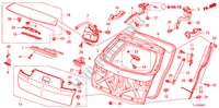 HAYON ARRIERE(PUISSANCE) pour Honda ACCORD TOURER 2.4 EXECUTIVE 5 Portes 6 vitesses manuelles 2009