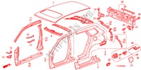PANNEAUX EXTERIEURS/PANNEAU ARRIERE pour Honda ACCORD TOURER 2.0 ELEGANCE 5 Portes 5 vitesses automatique 2009
