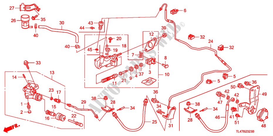 MAITRE CYLINDRE (DIESEL) (RH) pour Honda ACCORD TOURER 2.2 ES 5 Portes 6 vitesses manuelles 2009